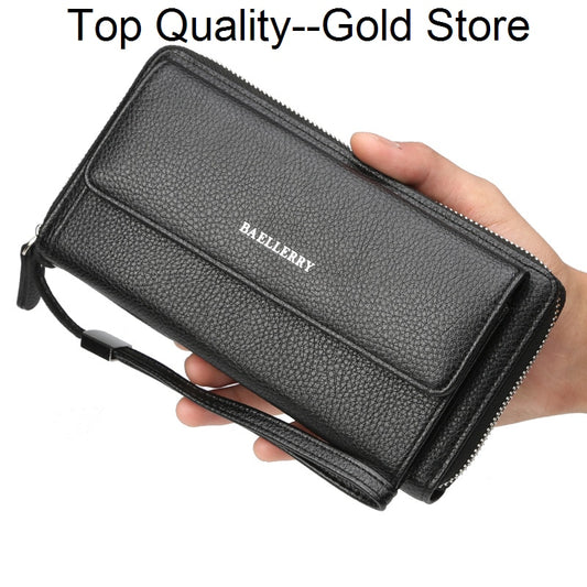 baellerry carteira homem small bags for women louis vuiton bag woman hand purse PU Polyester MEN Business Solid zipper Long