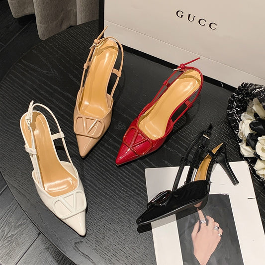 2023Temperament high heels stiletto sandals women's shoes womens shoes  shoes